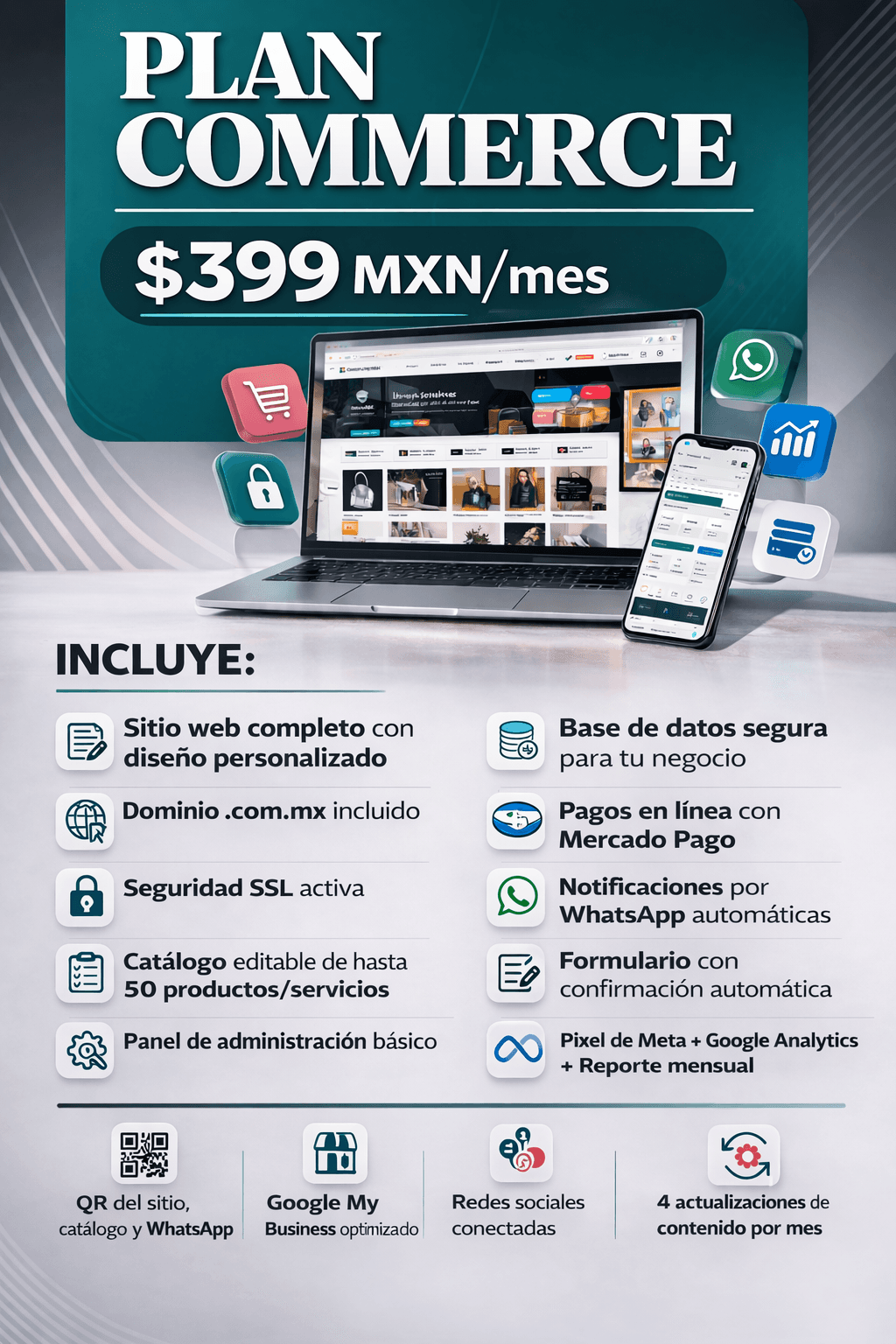 Plan Commerce - SoftGar desarrollo web en México